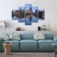 thumbnail image 6 of TISHIRON 5PCS Framed Canvas Wall Art Set,60"x40" Mississippi River Bridge Canvas Art Decor, 6 of 7