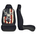 thumbnail image 4 of KAKALAD Deer American Flag Hunting 01 Universal Car Seat Covers Set Vehicle Front Seats Protector 2 Pcs, 4 of 9