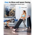 thumbnail image 2 of Under Desk Walking Pad Treadmill Foldable 6% Slope 2.5 HP Quiet Motor Remote  LED  300 lb Capacity Portable Walkingpad for Home Office, 2 of 8