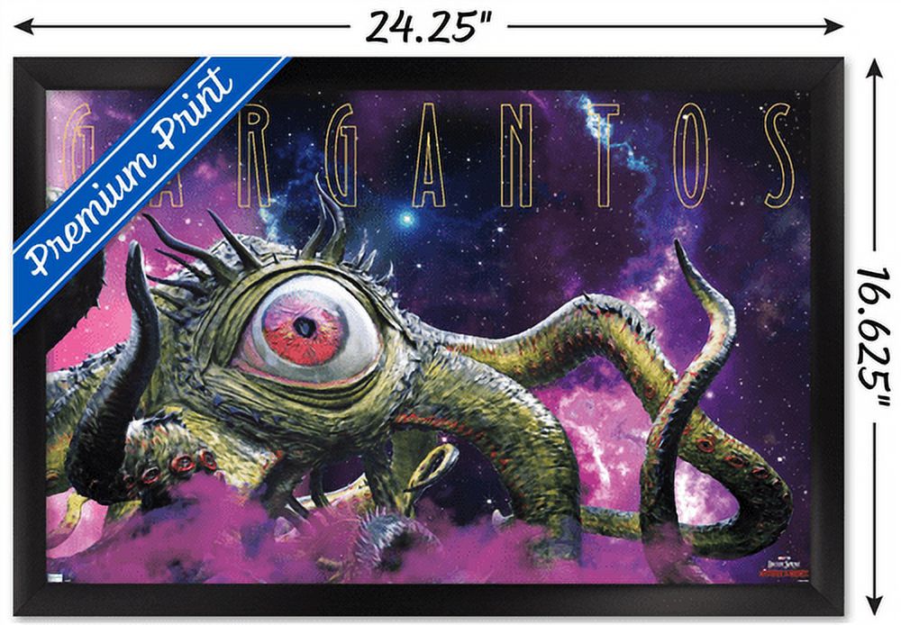 Marvel Doctor Strange in the Multiverse of Madness - Gargantos Wall Poster, 14.725" x 22.375", Framed