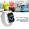 thumbnail image 4 of Montre Intelligente Traqueur de Mise en Forme, Réveil Montre Intelligente de Sport Guidage de Respiration Rappel de Sédentarité pour Hommes pour Système IOS Noir,Argent Blanc,Brun Rose,Blanc Noir, 4 of 7