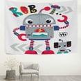 thumbnail image 3 of FREEAMG Tapestry Cute Cartoon Robot Robotic Dog Tapestry Wall Hanging Decorative Wall Tapestries Wall Art Wall&nbsp;Blanket&nbsp;Bedding Tapestry for Bedroom Living Room Dorm Home Decor 60"x40", 3 of 7