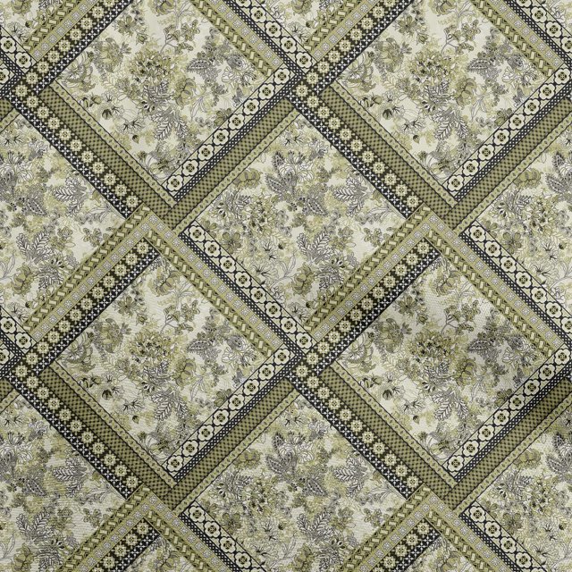 oneOone Cotton Cambric Light Green Fabric Floral Sewing Craft Projects Fabric Prints By Yard 42 Inch Wide