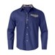 thumbnail image 5 of Camisas s Para Hombre De Vestir Camisa de manga larga de otoño para hombre, camisa de retazos con cuello puntiagudo para a la moda, Top para hombre (Blue, XXL), 5 of 6