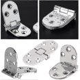 thumbnail image 3 of 6pcs Flat Folding Cabinet Door Tanble Hinges,sewing Machine Table;zinc Alloy Folding Flip Hinge,flip Top Hinge With Screws,silver, 3 of 5
