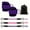 Purple Set, variant on 6-Pack Ankle Resistance Bands with Cuffs for Leg & Glute Workouts, TPE Exercise Straps