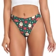 thumbnail image 1 of Balery Santa Claus Tangas de Algodón para Mujer con Estampado – Ropa Interior Sexy, Transpirable, G-string-XX-Large, 1 of 6
