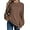 Brown, variant on Women's Casual Long Sleeve Sweaters Loose Crewneck Knit Solid Pullover Sweater Jumper Tops