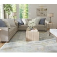 thumbnail image 2 of Feizy Karina Transitional Floral & Botanical, Ivory/Orange/Blue, 2' x 3' Accent Rug Easy Care Stain Resistant Fade Resistant Bohemian & Eclectic Bordered Design Carpet for Living Dining Bed Room, 2 of 9
