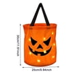 thumbnail image 4 of 3uds. Bolsas grandes de dulces para Halloween, bolsa de mano con luz LED, regalos de fiesta (2 unidades), 4 of 4