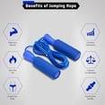 thumbnail image 3 of Basics Standard Jump Rope Adjustable Tangle-Free Skipping Rope with Steel Wire for Men Women, 3 of 5