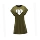 thumbnail image 4 of Vestido corto de verano para mujer, transpirable, hasta la , con cuello redondo, para playa S, 4 of 7