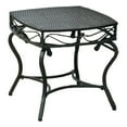 thumbnail image 1 of Pemberly Row Table d'Appoint de Patio en Osier et Métal, Noir Antique, 1 of 2