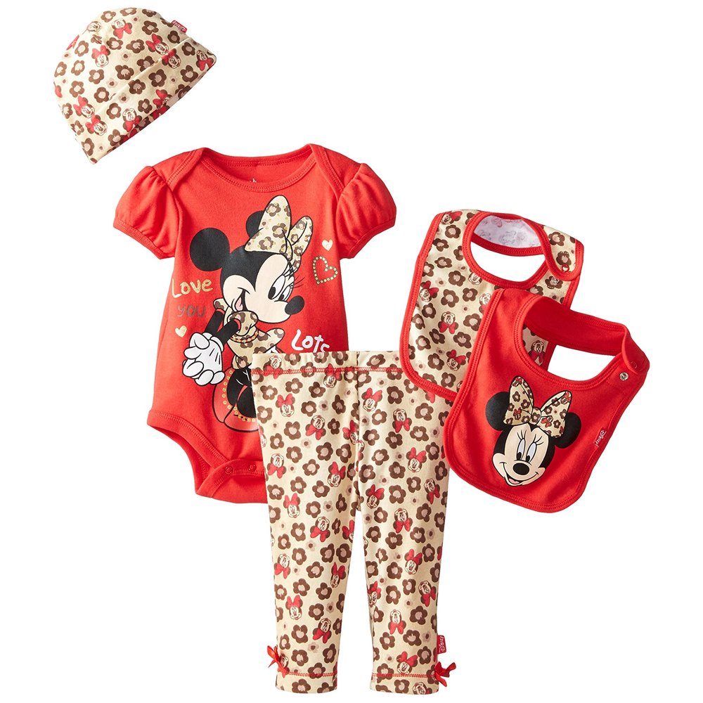 Minnie Mouse Minnie Mouse Baby Girls & Toddler Girls Ruffle Sleeve T