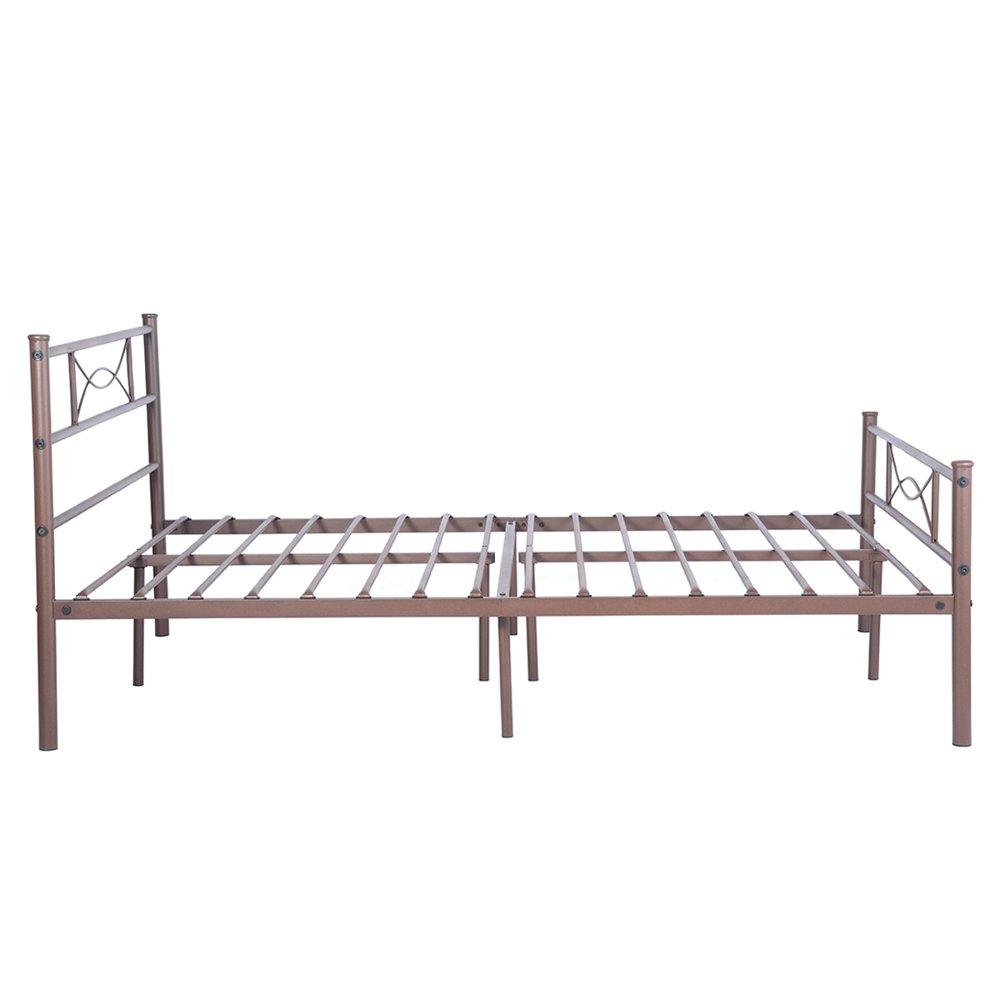 Easy Setup Premium Metal Bed Frame Platform Box Spring Replacement