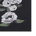 thumbnail image 2 of Simply Daisy Radiant Rose 18 x 14 Inch Black Floral Print Placemat (Set of 4), 2 of 2