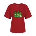 thumbnail image 4 of LSLJS Col Rond Imprimé Trèfle de Saint Patrick Manches Courtes Décontracté Ample Manches Courtes Col Rond Haut/chemise, Cadeaux pour Femmes, 4 of 4