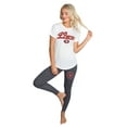thumbnail image 2 of Women's Concepts Sport White/Charcoal San Francisco 49ers Sonata Top & Leggings Sleep Set, 2 of 7