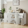 thumbnail image 2 of HOMCOM Kitchen Sideboard with Push-Open Drawers and Storage Cabinets, 2 of 10