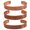 Om 1, variant on by Touchstone Copper magnetic bracelet Tibetan style. Hand forged with solid and high gauge Yin Yang Braid Inspired pure copper. Set of 3 different designs in 3 metals.