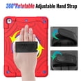 thumbnail image 6 of SUPNICE iPad 9th/8th/7th Generation Case,iPad 10.2 Case for Kids, Shockproof [360 Rotating Stand] [Hand Strap] [Screen Protector] Case for New iPad 9th Gen, iPad 10.2 Inch 2021/2020/2019,Red, 6 of 10