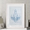thumbnail image 2 of Chandelier Draft IV - Barnwood Framed Print - 18 x 24 - White, 2 of 4