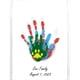 thumbnail image 5 of Kit familiar de huellas de manos con 6 pinturas lavables y marco de madera | Regalo de recuerdo DIY para niños, padres y bebés | Manualidad casera para la escuela o el Día de la Madre, 5 of 7