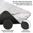 thumbnail image 3 of Large Extended Mouse Pad 35.4 x 15.7 Inch, White Marble Gaming Desk Mat with Non-Slip Rubber Base, Stitched Edges, 3 of 7