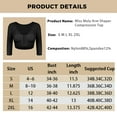 MISS MOLY Arm Shaper for Women Post Surgery Compression Shapewear 3/4 Sleeves Slimming Arm Faja
