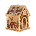 thumbnail image 2 of 3D Christmas House Pearl Art Kit, Lighted DIY Diamond Art Craft with Rhinestones and Pearl Beads, Plastic Tabletop Holiday Decor, by Zovey, 2 of 8