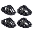 thumbnail image 1 of fastboy 4pieces Snow Tires Sets Simulate Carload Tracks Wheel Sandmobile Conversion 4Pcs For 1/18 RC Crawler Car T RX-4M Black XZ-001BL, 1 of 6