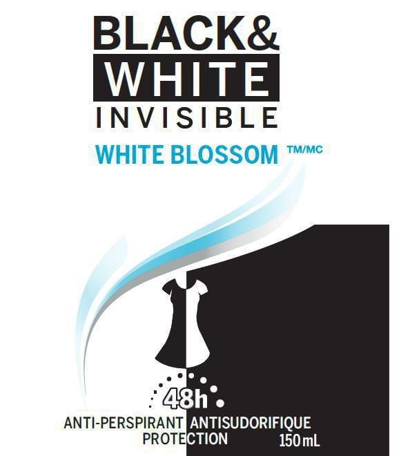 NIVEA Vaporisateur À Sec Protection Antisudorifique 48H Black & White Invisible White Blossom 150 ml