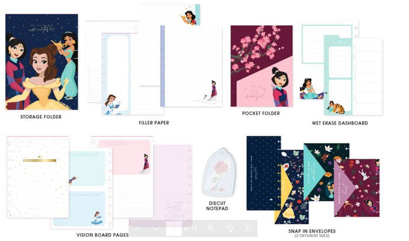 Disney © Princess Elegance Storage Box Kit - 3 Pack  The happy planner,  Sticker storage, Planner accessories