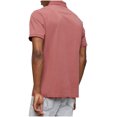 thumbnail image 2 of Calvin Klein Men's Smooth Cotton Monogram Logo Polo Shirt, Light Grey Heather, 2 of 4