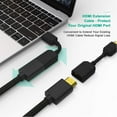 thumbnail image 2 of 4.25" HDMI-compatible Male to Female Extension Cable Ext Protector C5S2, 2 of 9
