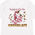 thumbnail image 4 of Inktastic I'm Just in It for the Chocolate Valentine's Day Unicorn Boys or Girls Long Sleeve Toddler T-Shirt, 4 of 5