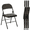 Drak gray, variant on Folding Chair, 2 Pack Metal Padded Chairs for Outdoor & Indoor, Events Office Wedding Party, 330lbs Capacity, Black