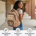 thumbnail image 3 of Bulopur School Capybara Kids Backpack for Girls School Bag Lightweight Multi-Pocket Book Bag for Elementary Students, 3 of 7