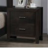 Best Qualitiy Furniture Cappuccino 2 Drawer Night Stand