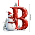 thumbnail image 3 of Kbndieu 26 Letter Ornaments for Christmas Tree, Initial Ornaments Christmas Tree Decorations Christmas Ornaments Christmas Hanging Decor B, 3 of 6