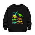thumbnail image 6 of NAISIBABY Sweatshirt for Boys, Crew Neck Dinosaur Prints Long Sleeve Casual Pullover Tops Black 5-6T, 6 of 8