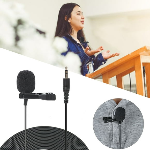 APS Advanced Material Collar Microphone Clip-on Microphone For Camera And Computer Voice Chat, Speech, Conference, Interview, Etc