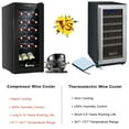 thumbnail image 6 of Winado Digital Temperature 18 Bottle Wine Cooler Fridge Refrigerator, Black, 6 of 7
