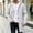 Black, Navy, Light Blue, White, Wine, Gray, Khaki, Army Green, variant on HCBY Men's Long Hooded Cardigan, Button Down Fleece Tunic Coat with Pockets, Casual Solid Color Outerwear for Fall Winter Daily Wear