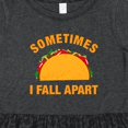 thumbnail image 4 of Inktastic Tacos Fall Apart Girls Toddler Dress, 4 of 5