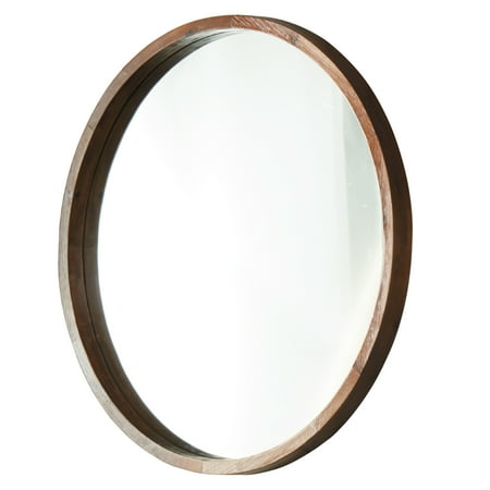 Ul Li Crisp And Clean Reflection Mirror In A Round Mdf Frame Can Be Used Diffe Areas For Purposes Like Vanity Accent Bathroom Decor Living Room Dining Accent Mirror Bathroom Decor, Round Wood Frame Mirror Canada