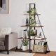thumbnail image 1 of Space - saving 4 - tier slim ladder estante: multi - purpose engineered wood organizer para oficina o dormitorio de esquina, 1 of 6