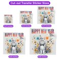 thumbnail image 5 of Happy New Year with British Shorthair Fireworks Holiday Xmas Winter 2025 Cutout Transfer Sticker Cat Lover Kitten Owner Gifts Transparent Decal Art Decor - 00025, 5 of 5