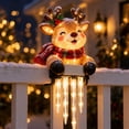 thumbnail image 4 of Christmas Porch Railing Lights, Warm White Led Reindeer Christmas Porch Railing Light For Holiday Party Decor, 4 of 5