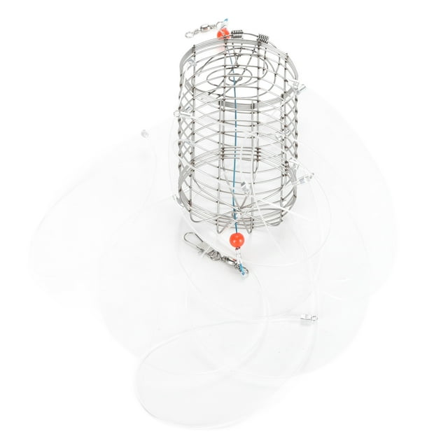 Pièges à Crabe, Cylindriques Réutilisables à 8 Boucles, Piège à Crabe pour Usage Extérieur pour Crabes Fiddler 1 Pcs,2 Pcs,4 Pcs